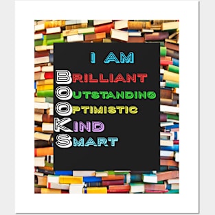 I Am BOOKS: Unique Gifts for Book Lovers & Book Club Members Posters and Art